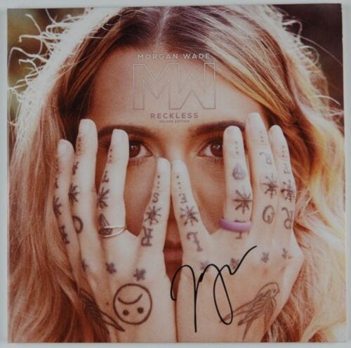 MORGAN WADE JSA SIGNED AUTOGRAPH ALBUM RECORD VINYL RECKLESS COLLECTIBLE MEMORABILIA