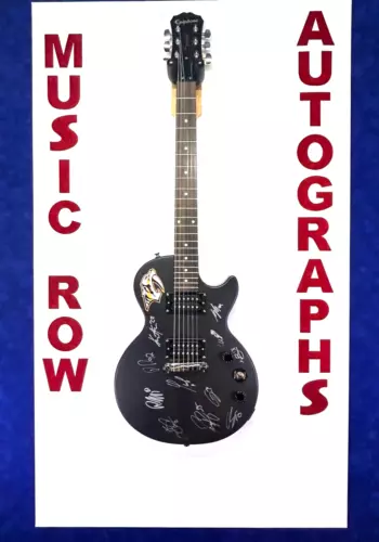 NASHVILLE PREDATORS RINNE JOSI FIALA +8 SIGNED AUTOGRAPH EPIPHONE GUITAR LOA COLLECTIBLE MEMORABILIA