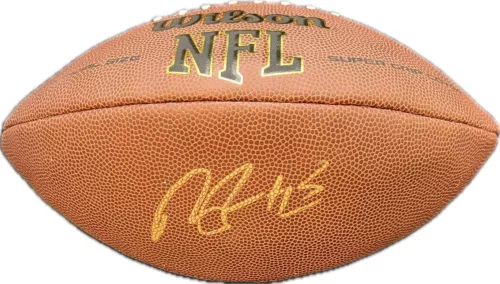 NELSON AGHOLAR SIGNED FOOTBALL PSA/DNA BALTIMORE RAVENS AUTOGRAPHED COLLECTIBLE MEMORABILIA