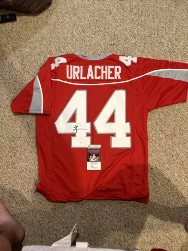 NEW MEXICO LOBOS- BRIAN URLACHER SIGNED AUTOGRAPH JERSEY JSA COA FOOTBALL BEARS COLLECTIBLE MEMORABILIA