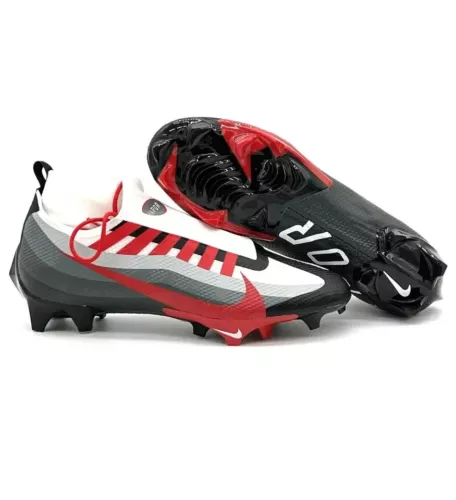 NIKE VAPOR EDGE PRO 360 DV0778-002 MENS SIZE 9 BLACK RED FOOTBALL CLEATS COLLECTIBLE MEMORABILIA