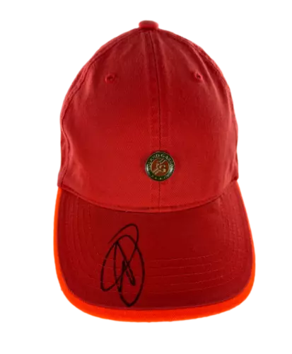 NOVAK DJOKOVIC SIGNED AUTOGRAPH ROLAND GARROS FRENCH OPEN TENNIS CAP HAT W/ BAS COLLECTIBLE MEMORABILIA