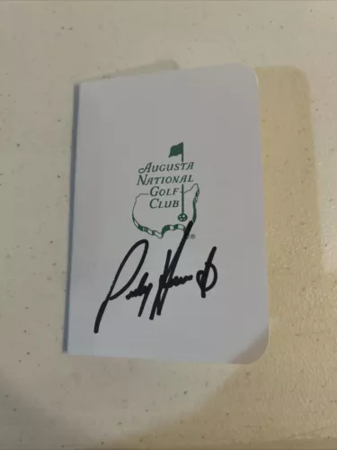 PADRAIG HARRINGTON SIGNED AUTOGRAPH MASTERS SCORECARD COA GOLF CHAMPION COLLECTIBLE MEMORABILIA