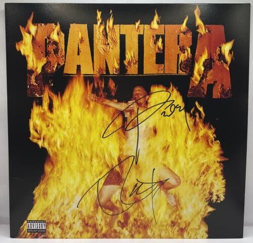PANTERA SIGNED AUTO ALBUM REINVENTING THE STEEL PHIL ANSELMO & REX BROWN JSA COA COLLECTIBLE MEMORABILIA