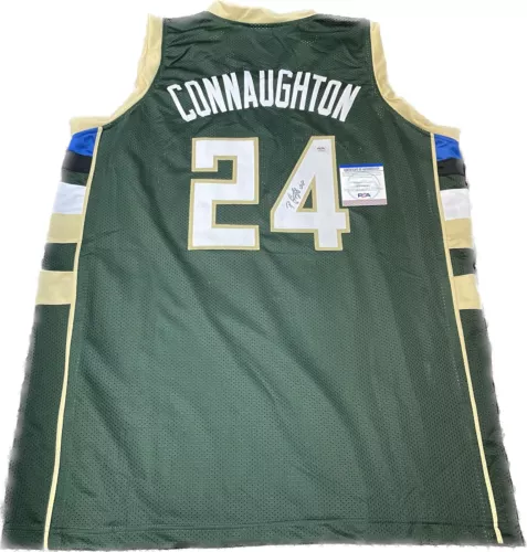 PAT CONNAUGHTON SIGNED JERSEY PSA/DNA MILWAUKEE BUCKS AUTOGRAPHED COLLECTIBLE MEMORABILIA