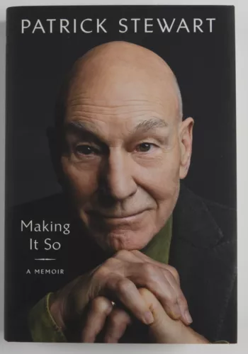 PATRICK STEWART JSA AUTOGRAPH SIGNED BOOK MAKING IT SO COLLECTIBLE MEMORABILIA