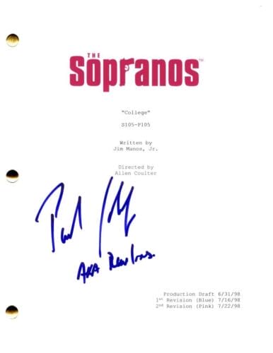 PAUL SCHULZE SIGNED AUTOGRAPH THE SOPRANOS FULL SCRIPT SCREENPLAY – FATHER PHIL COLLECTIBLE MEMORABILIA