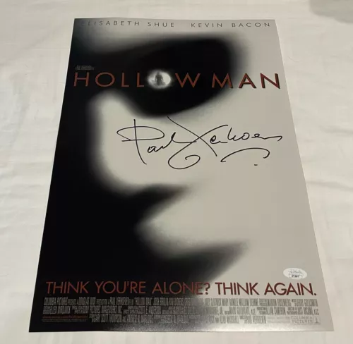 PAUL VERHOEVEN SIGNED HOLLOWMAN 12X18 MOVIE POSTER JSA COLLECTIBLE MEMORABILIA