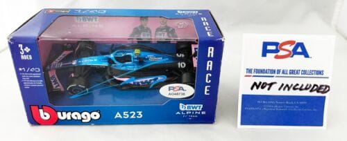 PIERRE GASLY SIGNED CAR 1:43 ALPINE F1 FORMULA 1 JSA 2 COA COLLECTIBLE MEMORABILIA