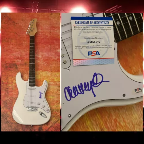 PSA AND THE BLUESBREAKERS * JOHN MAYALL * SIGNED ELECTRIC GUITAR PROOF COA COLLECTIBLE MEMORABILIA
