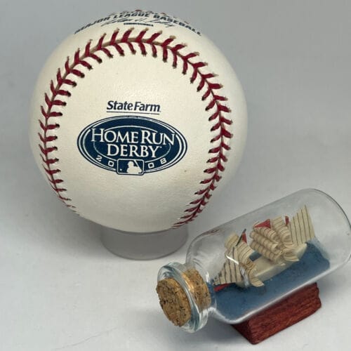 RAWLINGS OFFICIAL 2008 HOME RUN DERBY LOGO BASEBALL UNSIGNED RARE YANKEES U153 COLLECTIBLE MEMORABILIA