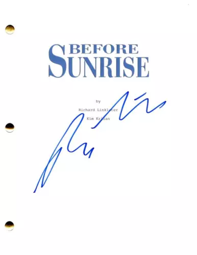 Richard Linklater Signed Autograph Before Sunrise Full Movie Script Screenplay