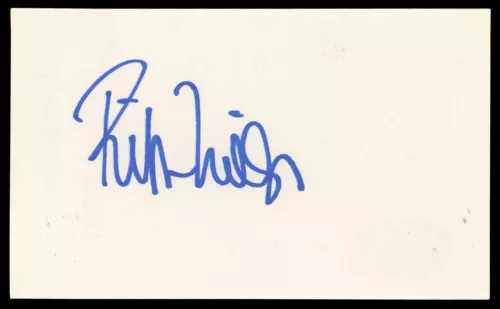RITA WILSON SLEEPLESS IN SEATTLE AUTHENTIC SIGNED 3×5 INDEX CARD BAS #BN06494 COLLECTIBLE MEMORABILIA