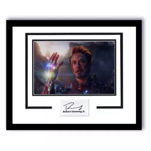 ROBERT DOWNEY JR. “AVENGERS: ENDGAME” SIGNED IRON MAN FRAMED 11×14 DISPLAY ACOA COLLECTIBLE MEMORABILIA