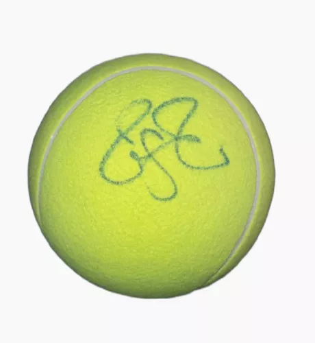 ROGER FEDERER SIGNED AUTOGRAPH JUMBO US OPEN OFFICIAL TENNIS BALL BECKETT BAS A COLLECTIBLE MEMORABILIA