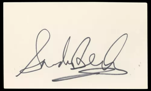 SANDRA BERNHARD THE KING OF COMEDY AUTHENTIC SIGNED 3×5 INDEX CARD BAS #BN06527 COLLECTIBLE MEMORABILIA