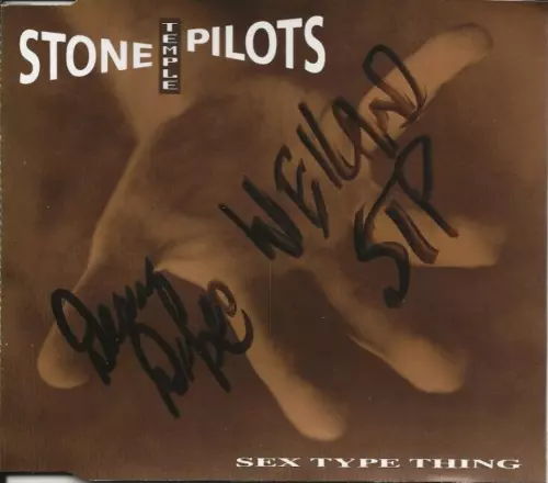 SCOTT WEILAND & DEAN DELEO OF STONE TEMPLE PILOTS SIGNED SEX TYPE THING CD LOA COLLECTIBLE MEMORABILIA