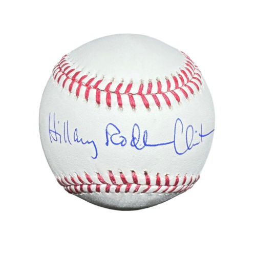 SECRETARY HILLARY RODHAM CLINTON SIGNED AUTOGRAPH OMLB BASEBALL BALL W/ JSA COA COLLECTIBLE MEMORABILIA