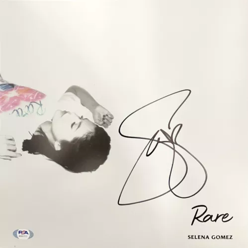 SELENA GOMEZ SIGNED AUTOGRAPHED 12×12 ALBUM FLAT RARE PSA/DNA COLLECTIBLE MEMORABILIA