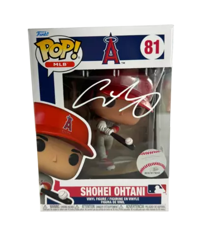 SHOHEI OHTANI SIGNED AUTOGRAPH FUNKO POP! MLB 81 – LOS ANGELES ANGELS W/ PSA COA COLLECTIBLE MEMORABILIA