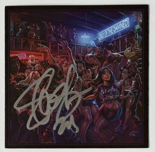 SLASH SIGNED ORGY OF THE DAMNED CD COVER AUTOGRAPHED PSA DNA COA GUNS N ROSES COLLECTIBLE MEMORABILIA
