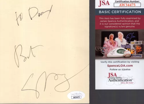 STEPHEN BREYER HAND SIGNED 5×6 CUT SIGNATURE SUPREME COURT TO DAVID JSA COLLECTIBLE MEMORABILIA