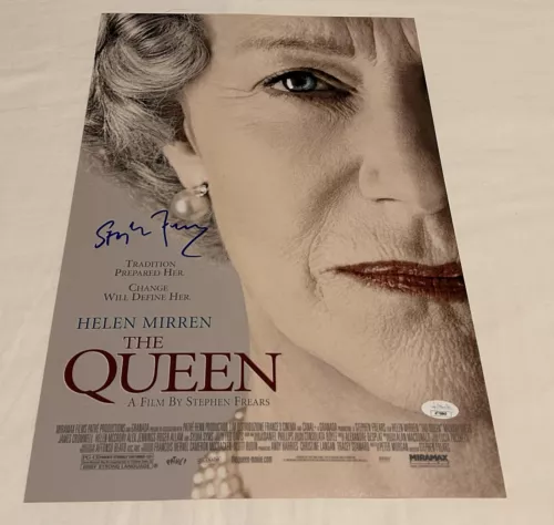 STEPHEN FREARS SIGNED THE QUEEN 12X18 MOVIE POSTER JSA COLLECTIBLE MEMORABILIA