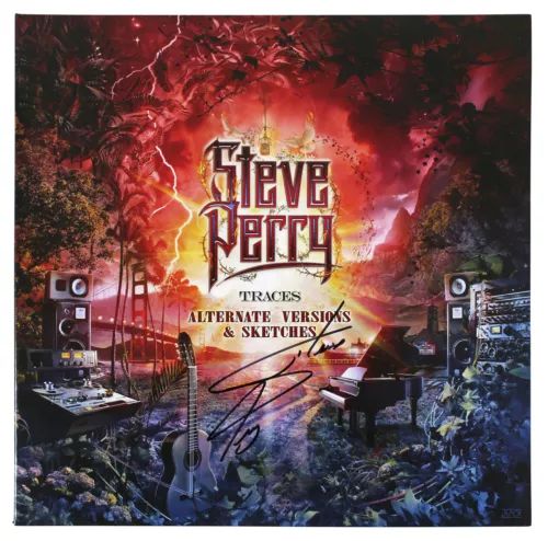 STEVE PERRY SIGNED TRACES ALTERNATE VERSIONS & SKETCHES ALBUM COVER BAS #BF88119 COLLECTIBLE MEMORABILIA