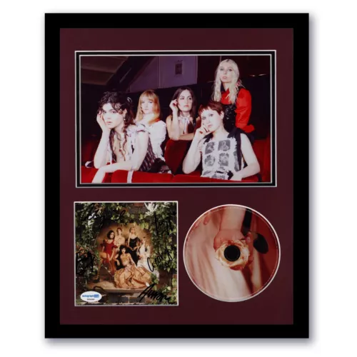 THE LAST DINNER PARTY “PRELUDE TO ECSTASY” SIGNED FRAMED 11×14 CD DISPLAY C ACOA COLLECTIBLE MEMORABILIA