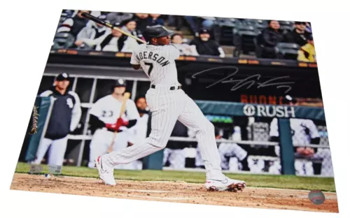 TIM ANDERSON SIGNED (CHICAGO WHITE SOX) BASEBALL 16X20 FANATICS MLB AUTHENTIC COLLECTIBLE MEMORABILIA