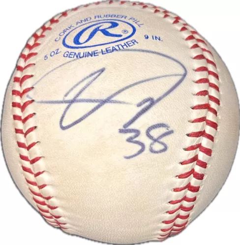 UBALDO JIMENEZ SIGNED BASEBALL PSA/DNA AUTOGRAPHED BALL ROCKIES COLLECTIBLE MEMORABILIA