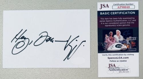 VIGGO MORTENSEN SIGNED AUTOGRAPHED 4×6 CARD JSA CERTIFIED LORD OF THE RINGS COLLECTIBLE MEMORABILIA