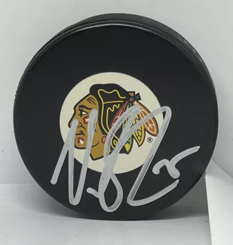 VIKTOR STALBERG SIGNED CHICAGO BLACKHAWKS PUCK AUTOGRAPHED HAWKS #3 COLLECTIBLE MEMORABILIA
