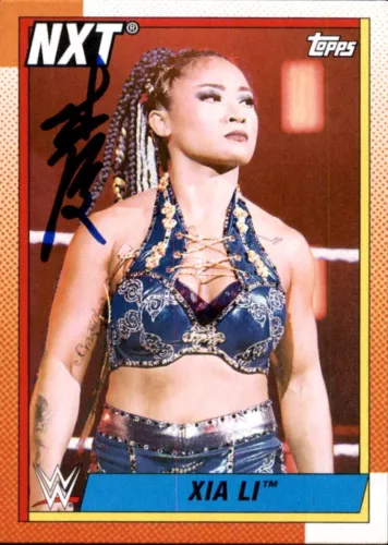 Xia Li Signed 2021 Topps WWE NXT Card #97
