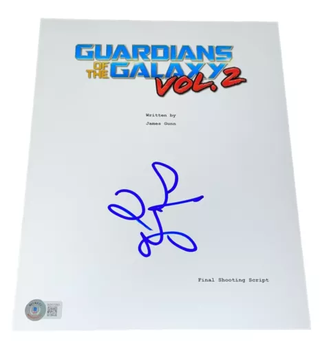 ZOE SALDANA SIGNED AUTOGRAPH GUARDIANS OF THE GALAXY VOL 2 SCRIPT SCREENPLAY BAS COLLECTIBLE MEMORABILIA