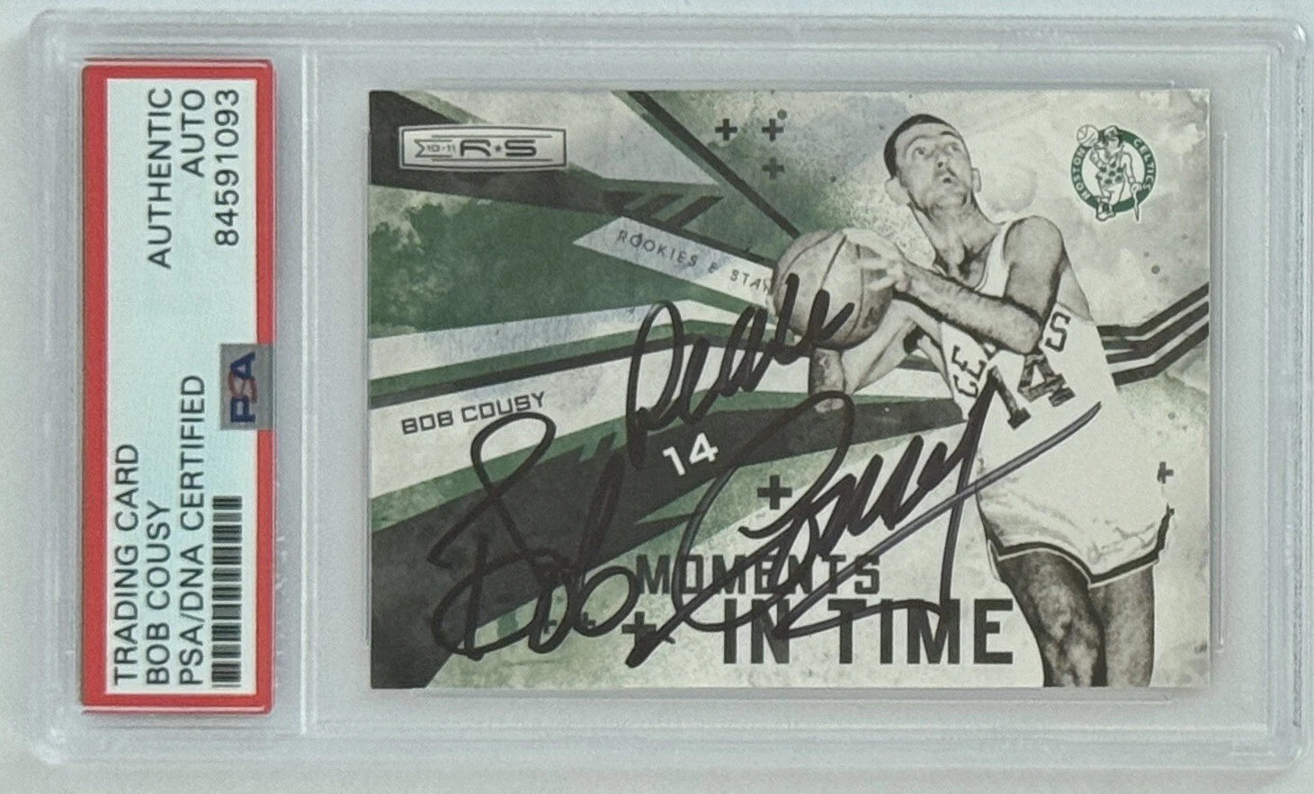 2010 Panini Rookies & Stars Bob Cousy Signed PSA DNA COA Certified Autograph HOF