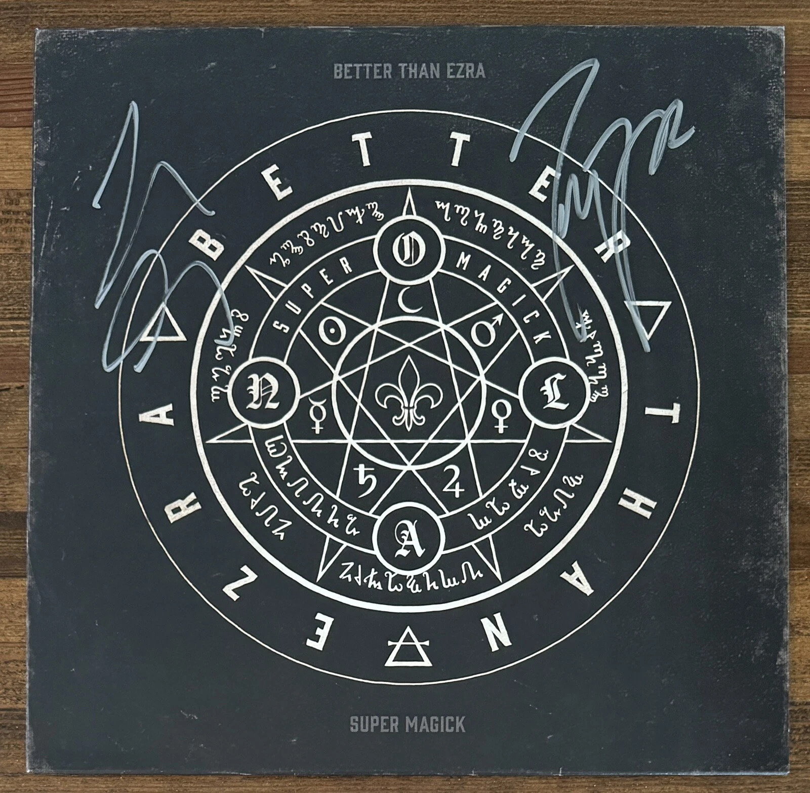 Better Than Ezra DUAL SIGNED Super Magick Vinyl LP Autographed Beckett BAS COA