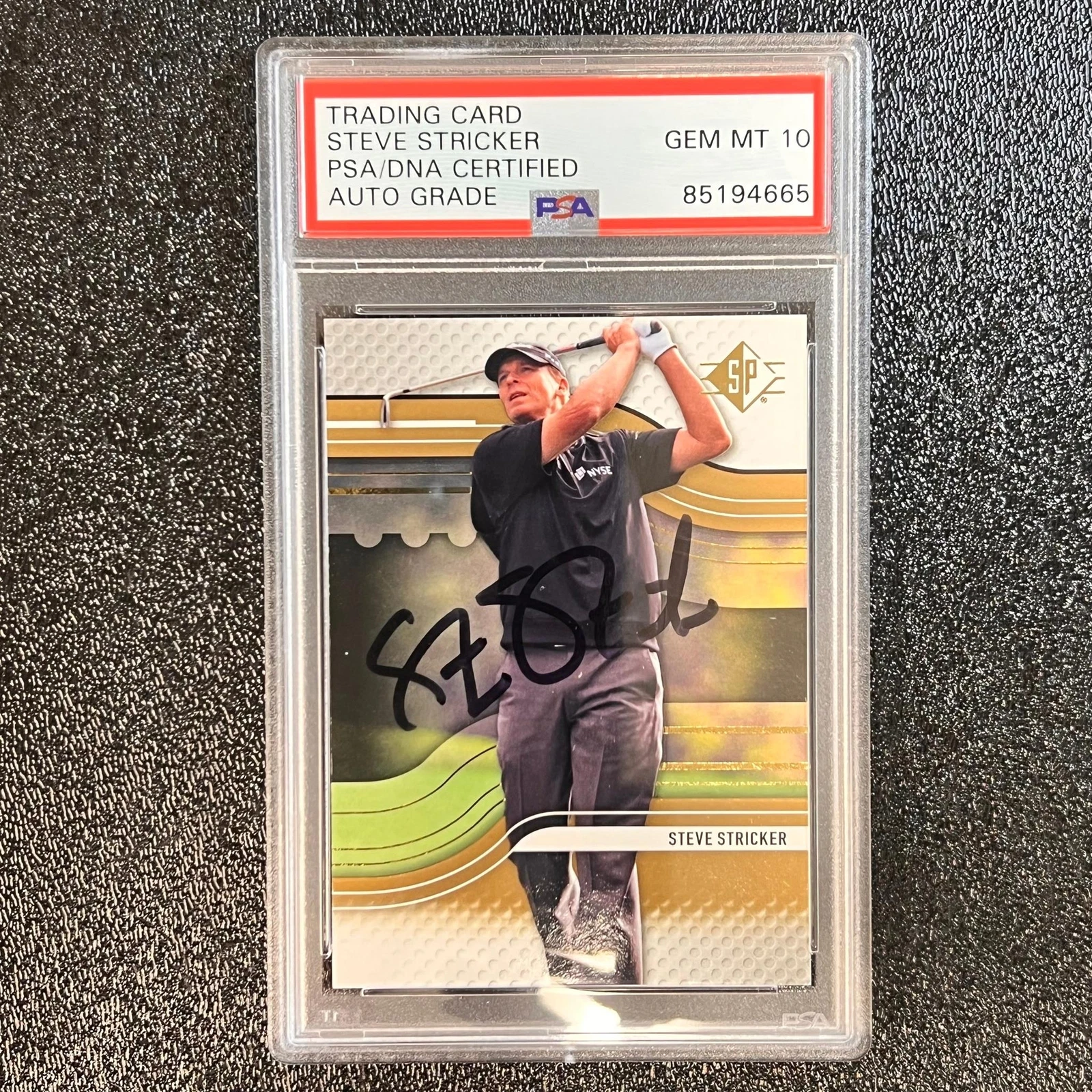 2012 Upper Deck #33 Steve Stricker Signed Card PSA/DNA Autographed AUTO 10 Slabb