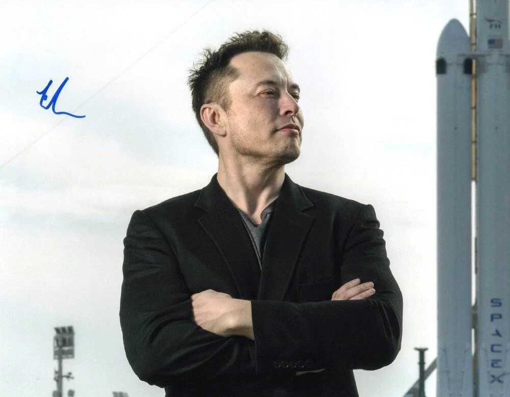 Elon Musk Signed Autograph 11x14 Photo SpaceX Tesla Billionaire Founder JSA COA