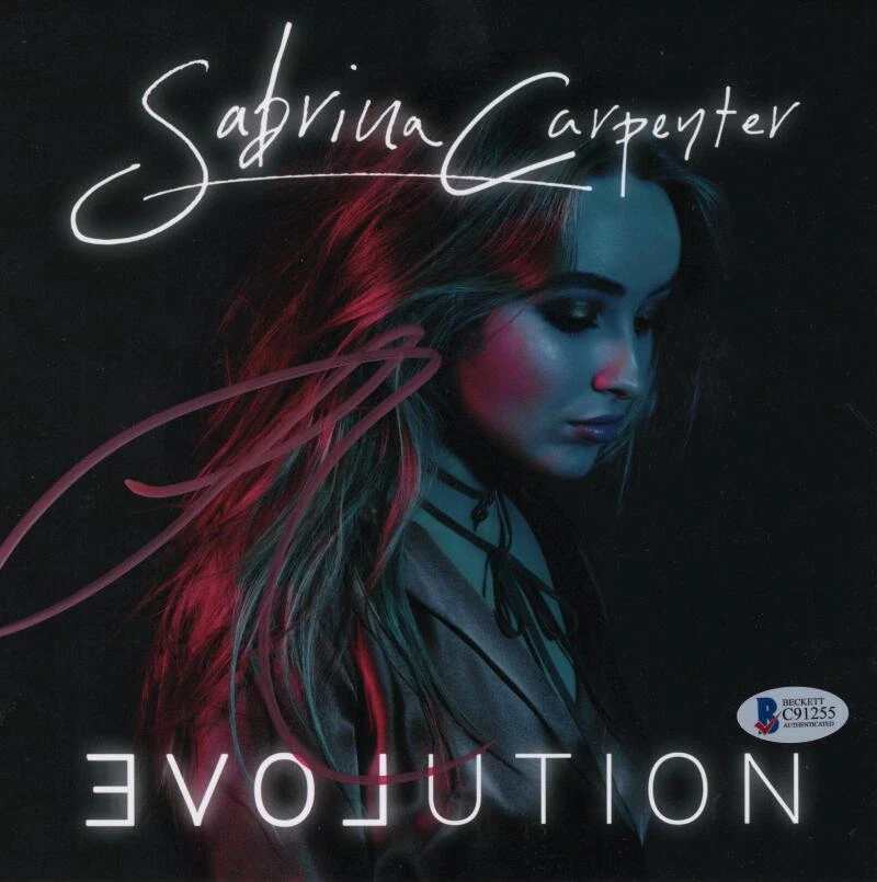 Sabrina Carpenter Signed Autograph 8x8 Photo - Evolution w/ Beckett COA