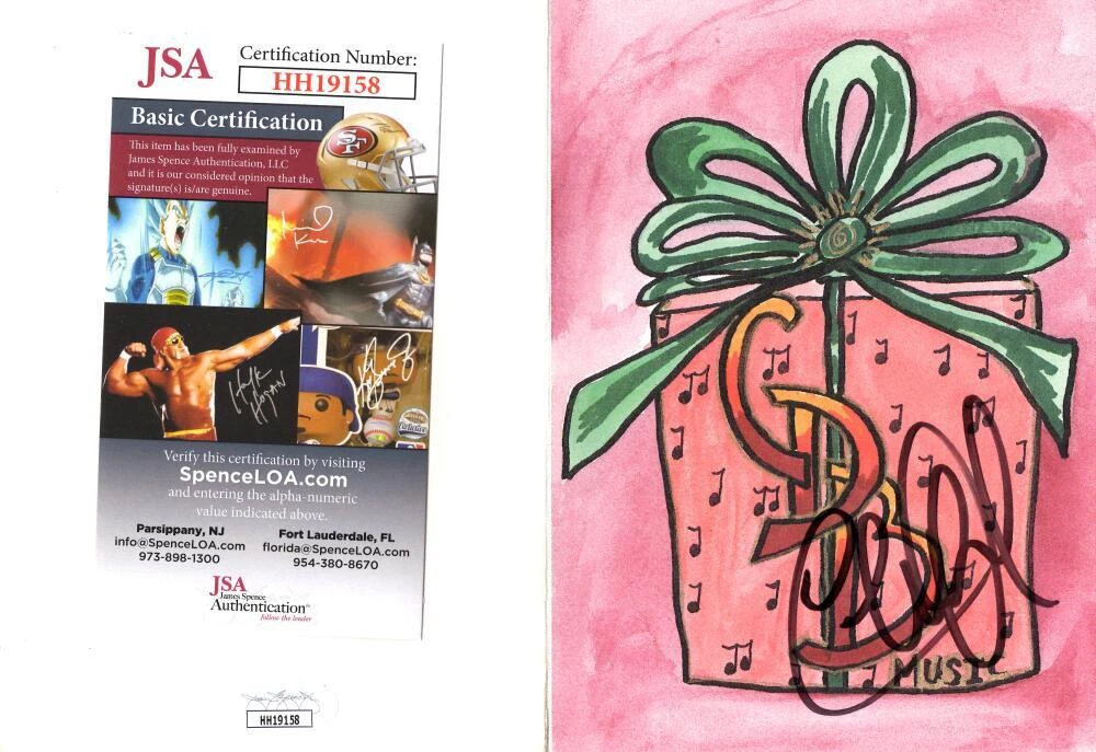 Charlie Daniels Signed Autograph Christmas Holiday Card - Country Icon JSA COA