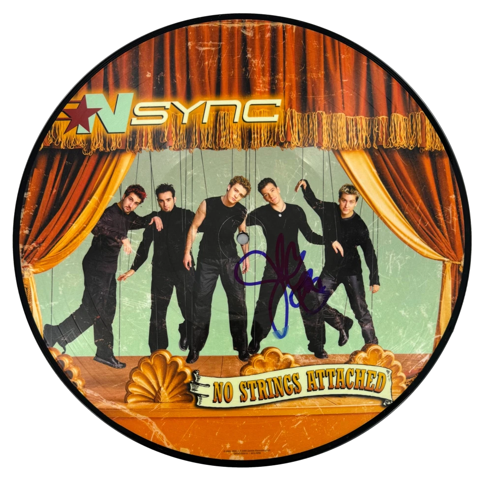 JC Chasez Signed Autograph NSYNC No Strings Attached Record LP Picture Disc JSA