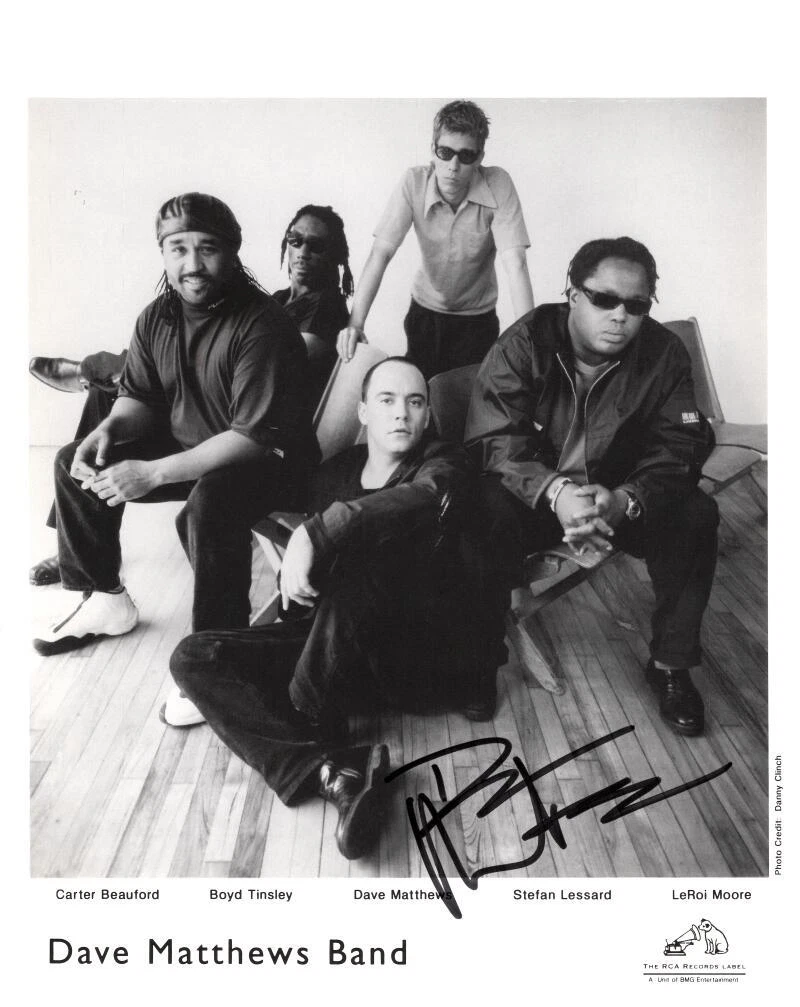 Dave Matthews Signed Autograph Original DMB Band 8x10 Promo Photo w/ Beckett COA