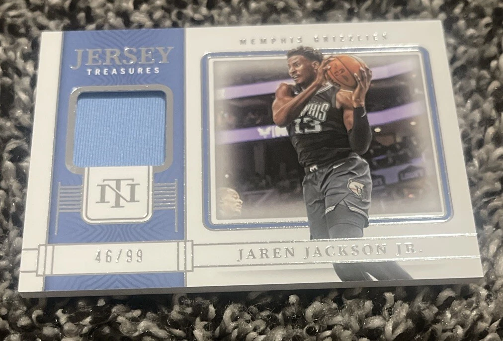 22-23 Panini National Treasures Jaren Jackson Jr. /99 Jersey Treasures GAME USED