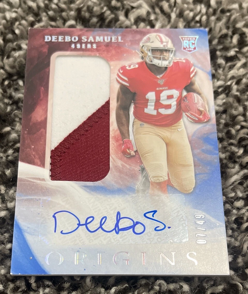 2019 Origins Football Deebo Samuel RC #117 Rookie Patch AUTO SF 49ers 7/49 SSP