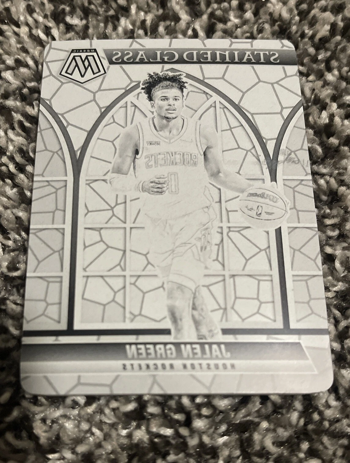 2022 National Treasures Jalen Green 2021-22 STAINED GLASS Printing Plate 1/1 RC