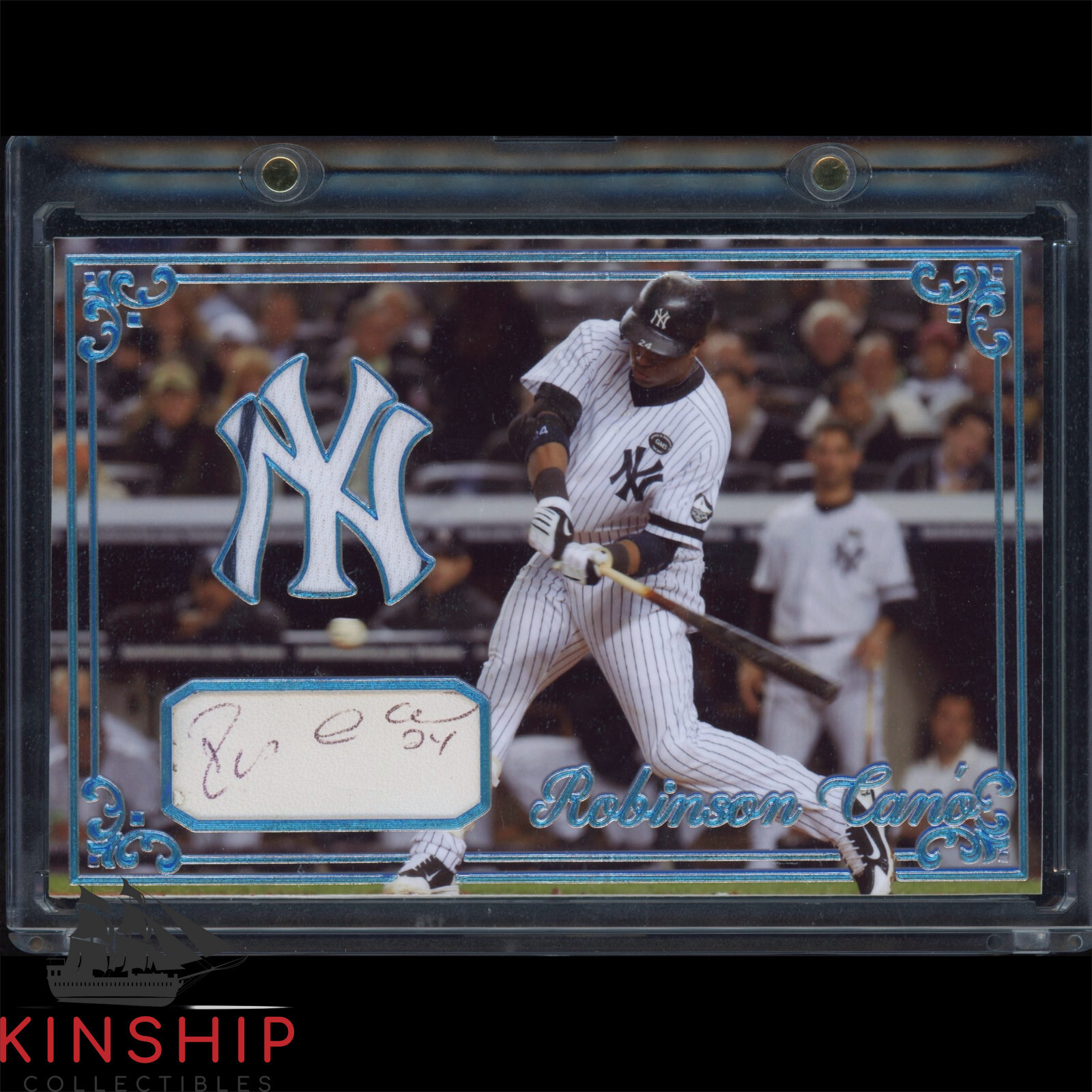 Robinson Cano signed Cut Custom Card JSA COA Yankees Baseball Auto Z1823