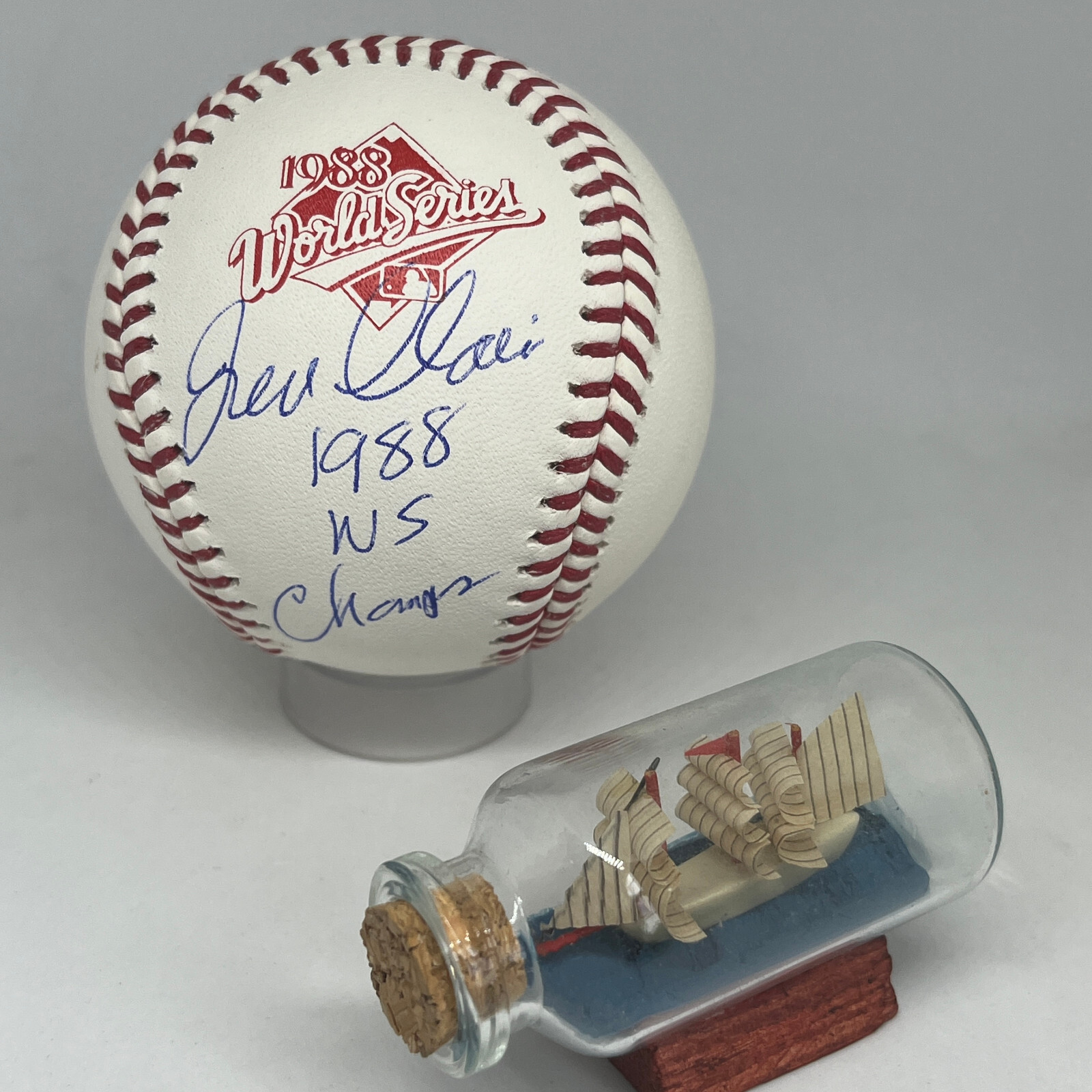 Fred Claire signed 1988 World Series Logo Baseball JSA Dodgers GM Auto A3356