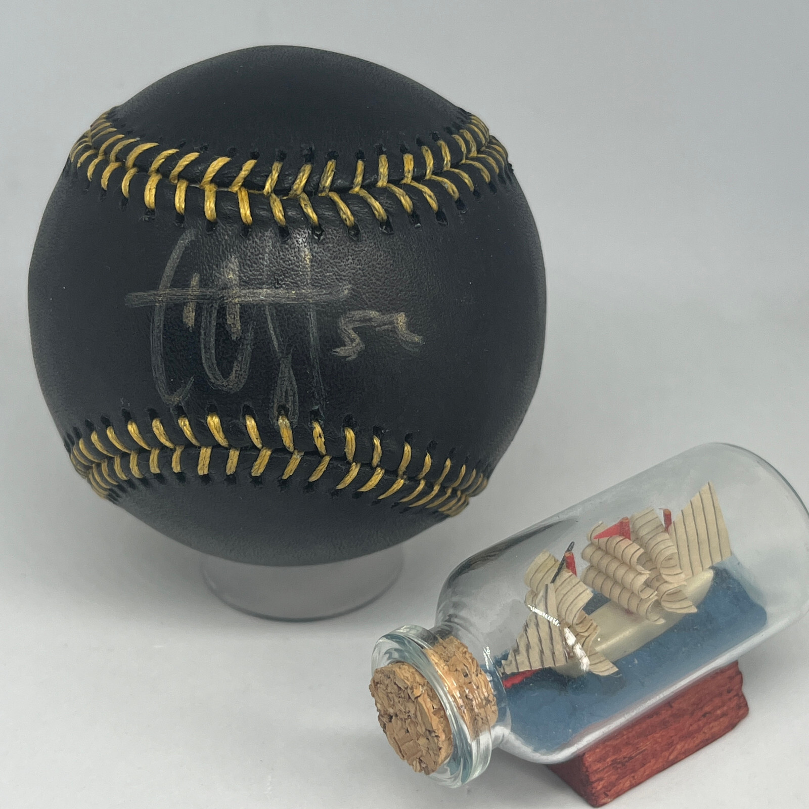 CC Sabathia signed Rawlings Black OML Baseball PSA DNA Yankees HOF Cy Auto A3361