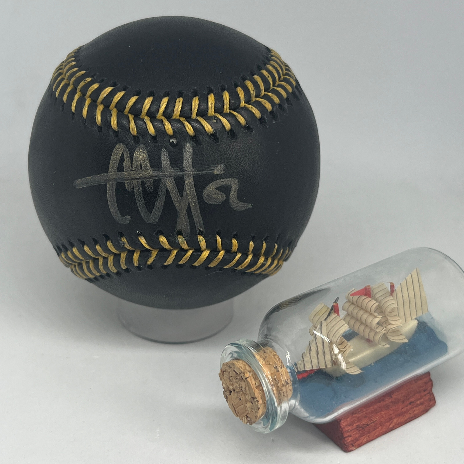 CC Sabathia signed Rawlings Black OML Baseball PSA DNA Yankees HOF Cy Auto A3364